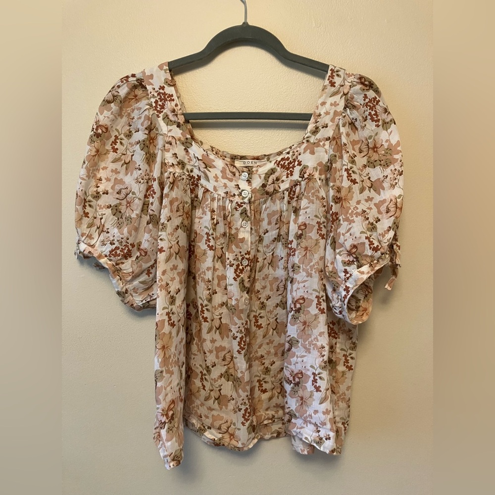 Doen Bay Top in Canyon Floral